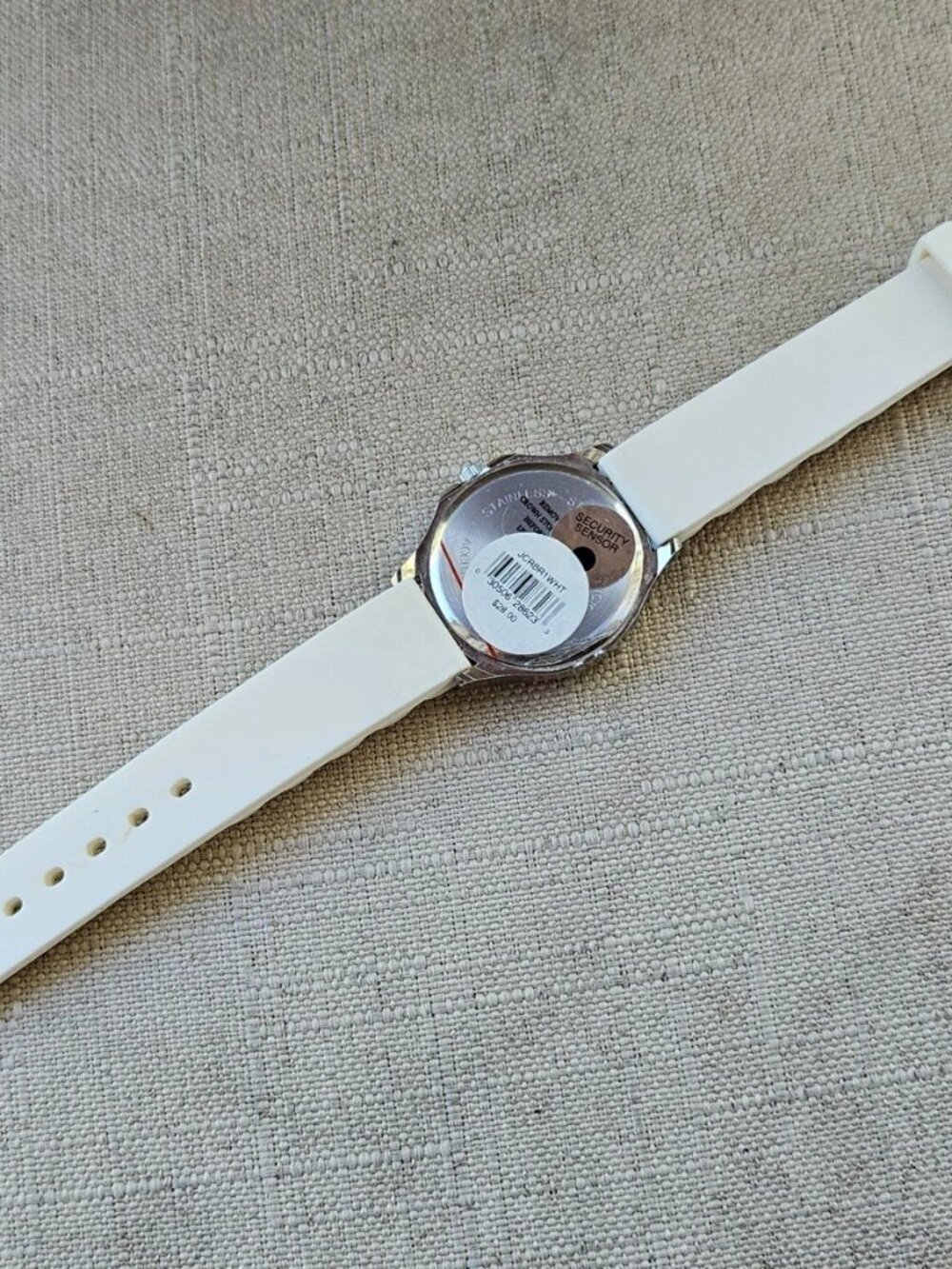 Women Wristwatch Fashion Jewelry White Rubber Strap Quartz Analog Wrist Watch - Picture 10 of 11